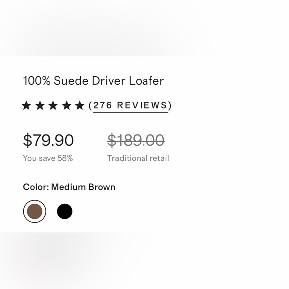 Quince Women's 100% Suede Driver Loafer Medium Brown Size 9 (fit like 8.5) NWT - Picture 5 of 12